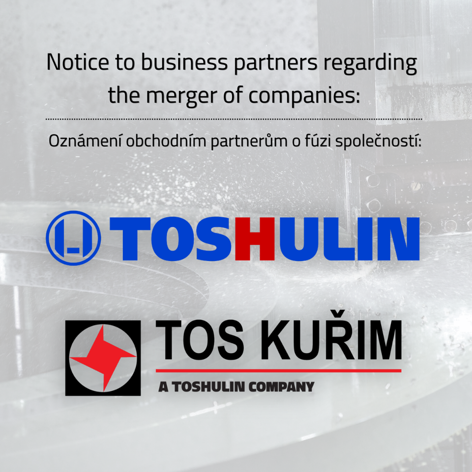 TOS KUŘIM a TOSHULÍN – silnější pod jednou značkou